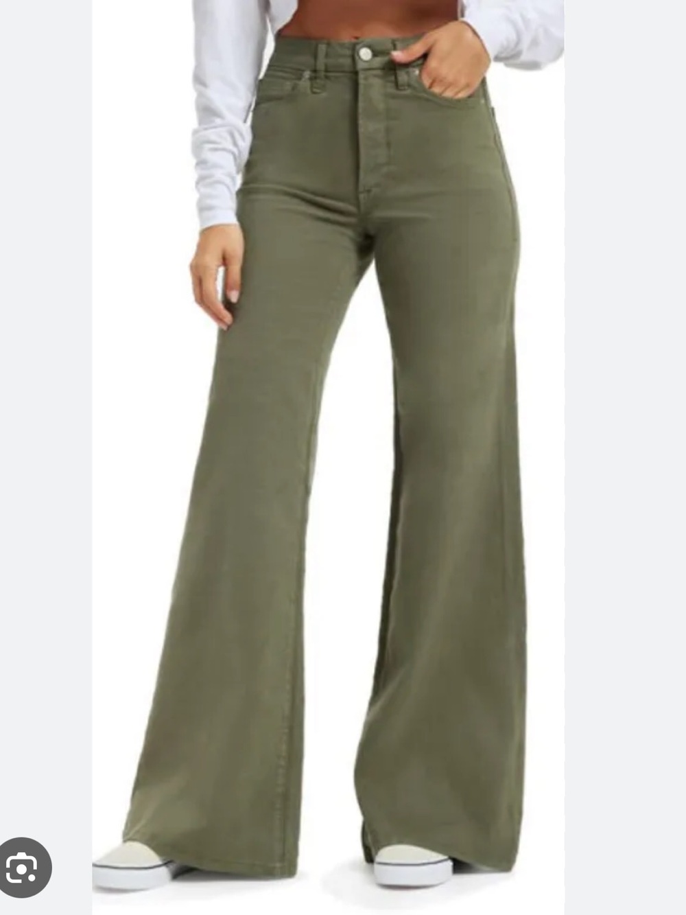 Good American Good Waist Palazzo Jeans